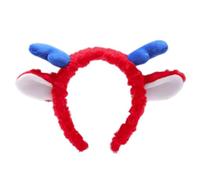 LLHCF Diadema de cuerno de dragón de Año Nuevo chino, suave, llamativa, colores llamativos, cómoda elasticidad, ideal para festividades