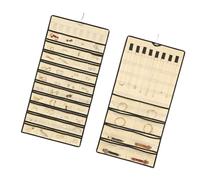 LLHCF Diseños de ahorro de espacio, organizadores colgantes de joyería de doble cara, bolsillos transparentes montados en la pared para aretes y collares, exhibición de joyas de pared