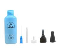 LLHCF Dispensador de botellas de aguja a prueba de fugas de 65 ml, botella solvente para eliminación de pegamentos, herramienta de cuidado, mantenimiento, portátil, antiestático, contenedor de aceite