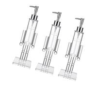 LLHCF Dispensador de jabón líquido decorativo con mecanismo de bombas, contenedor de niveles visibles para el hogar, dispensador de baño