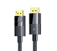 LLHCF Displayport - Cable de extensión 1.4 macho a macho 1.4 cable de 8 K a 60 Hz 4 K a 144 Hz 2 K a 165 Hz, cable de pantalla para juegos