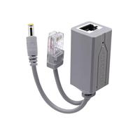 LLHCF Divisor de potencia en miniatura de 48 V a 12 V PO portátil de 48 V a 12 V, convertidor PO para mejorar la compatibilidad del dispositivo y adaptador de fuente de alimentación aislado