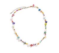 LLHCF Elegant Styles - Gargantilla multicolor resistente con perlas de imitación, diseños para joyas