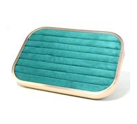 LLHCF Elegante bandeja de almacenamiento de joyas de terciopelo con soporte para colgantes, elegante caja de joyería apilable, placa de exhibición para collares, estuche protector de joyería