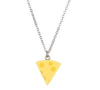 LLHCF Elegante collar de queso simulado con colgante de queso, gargantilla de moda para amigos y familiares, gargantilla con colgante de simulación, talla única, como se describe, como se describe