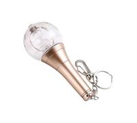 LLHCF Elegante llavero pequeño con forma de abanico y palillo de luz, elegante llavero con colgante LED brillante para conciertos y eventos, pequeño palo de luz de concierto