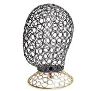 LLHCF Elegante soporte para pelucas y sombreros, cabeza de maniquí de metal, adecuado para entusiastas de la moda, regalos y peluquerías