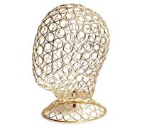 LLHCF Elegante soporte para pelucas y sombreros, cabeza de maniquí de metal, adecuado para entusiastas de la moda, regalos y peluquerías