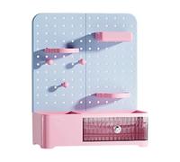 LLHCF Estante de almacenamiento abierto para colecciones de embalajes ciegos, cajones deslizantes suaves, diseño de materiales ABS, organización de escritorio, organizadores de almacenamiento de