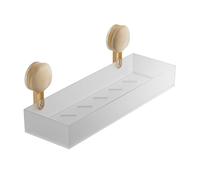 LLHCF Estante de almacenamiento de baño, montaje simple, apilado, pulido, unidad de baño apilada, fácil de usar, para toallas y artículos de tocador, organizadores de ducha para baños pequeños
