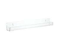 LLHCF Estantes de baño acrílicos de 15 x 1.3 pulgadas de grosor, estantes acrílicos montados en la pared, estantes flotantes versátiles para almacenamiento y exhibición