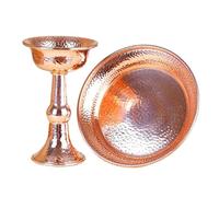 LLHCF Exquisites - Cuenco de oración de metal hecho a mano tibetano budista para prácticas espirituales, taza de adoración, recipiente ritual