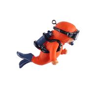 LLHCF Figura decorativa de acuario con bola flotante, pez para tanque, adorno de paisajismo, accesorios de decoración flotante, pequeña y bonita para resina Betta pequeña