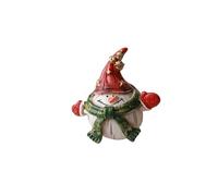 LLHCF Figura decorativa de resina con temática navideña, muñeco de nieve, Papá Noel, para decoración del hogar y la oficina, adorno de Navidad