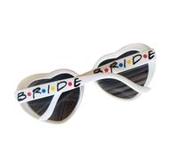 LLHCF Gafas de sol con forma de corazón para novia, para despedida de soltera, boda, celebración