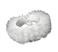 LLHCF Gargantilla ajustable para mujer, de malla en capas, de tul, cuello sintético, para cosplay, disfraces, fiestas de Halloween, cuello falso victoriano