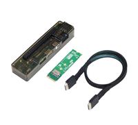 LLHCF GDC - Base externa para tarjeta gráfica para portátil con cable de alimentación para tarjetas de video discretas PCIE, base de señales de transmisión GPU