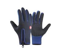 LLHCF Guantes de invierno cálidos para pantalla táctil, para hombres y mujeres, diseño impermeable, con palmas antideslizantes, para deportes al aire libre, guantes impermeables para esquí y ciclismo