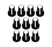 LLHCF Juego de 10 pomos de control de guitarra ABS para instrumentos musicales, modificaciones adecuadas para volúmenes y precisión de tono, pomos de volúmenes ABS