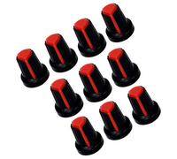 LLHCF Juego de 10 pomos de control de guitarra ABS para instrumentos musicales, modificaciones adecuadas para volúmenes y precisión de tono, pomos de volúmenes ABS