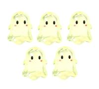 LLHCF Juego de 5 cuentas acrílicas transparentes en diseños únicos de espectro, cuentas elegantes para manualidades, pulseras, collares y aretes