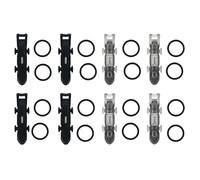 LLHCF Juego de fundas para anzuelos de pesca con anillos de goma para caña de pescar