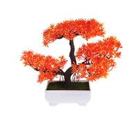 LLHCF Maceta artificial de pino con emulación de bonsái, decoración del hogar, oficina, Halloween, frutas, flores, para colgar en la pared, jardín, hogar, decoración realista