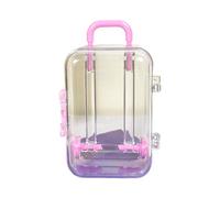 LLHCF Maleta de equipaje en miniatura para almacenamiento, para viajes, vacaciones, juguetes, caramelos, modelo de bolso de mano, accesorio para muñecas, a, S