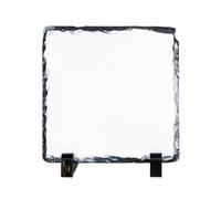 LLHCF Marco de fotos de pizarra de sublimación, marco de fotos de roca de transferencia de calor, novedoso adorno de escritorio para boda, cumpleaños