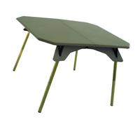 LLHCF Mesa de camping plegable portátil con alturas ajustables, mesa plegable de aleación de aluminio, mesa de picnic, escritorio para camping y fiesta