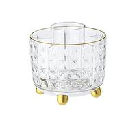 LLHCF Organizador de perfumes de maquillaje giratorio de 360 grados y bandeja de almacenamiento para frutas
