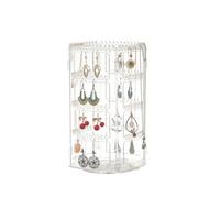 LLHCF Organizadores De Joyas Acrílicas Plegables Pendientes Parto Para Ahorro Espacio Collar Collar Regalos Viaje Para Mujeres Pantalla Almacenamiento Aretes Transparentes