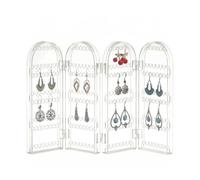 LLHCF Organizadores De Joyas Acrílicas Plegables Pendientes Parto Para Ahorro Espacio Collar Collar Regalos Viaje Para Mujeres Pantalla Almacenamiento Aretes Transparentes