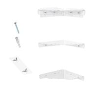 LLHCF Paquete de 3 estantes de pared adhesivos modernos para decoración del hogar, fácil instalación, organizadores de ahorro de espacio, organizadores de pared fáciles de instalar