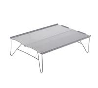 LLHCF Pequeña mesa plegable de aluminio para picnic, viajes, camping, senderismo, picnic, turismo, viajes, plegable
