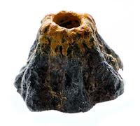 LLHCF Piedra de aire artificial para acuario, resina de montaña, volcán, burbujas, adornos decorativos seguros para agua dulce y salada