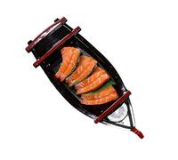 LLHCF Pizarra de presentación de sushi sashimi con textura fina en forma de barco para cualquier bandeja de mesa