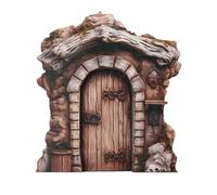LLHCF Puerta de jardín de hadas en miniatura para tocones de árboles, decoración de casa, jardín, paisaje, decoración al aire libre