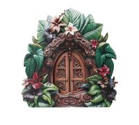 LLHCF Puerta de jardín de hadas en miniatura para tocones de árboles, decoración de casa, jardín, paisaje, decoración al aire libre