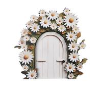 LLHCF Puerta de jardín de hadas en miniatura para tocones de árboles, decoración de casa, jardín, paisaje, decoración al aire libre