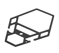 LLHCF Soporte de acero inoxidable para lámpara de camping, soporte para barra de mesa, cubiertos, estante para picnics al aire libre