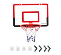 LLHCF Soporte de baloncesto plegable pequeño para ejercicio en el hogar, aro de baloncesto, soporte de tiros en interiores, tablero trasero montado en la pared, fácil de instalar, cesta de elevación