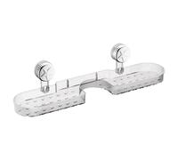 LLHCF Soporte de esponja transparente con ventosa para champú y bañera, accesorios de pared, estante para grifo de baño, champú y toallero
