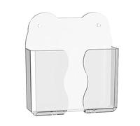 LLHCF Soporte de pared para teléfono móvil, adhesivo fuerte, soporte para mesita de noche, con agujero de carga y almacenamiento de control remoto