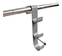 LLHCF Soporte de red para piscina para piscina, soporte para postes de tierra, colgador estable para skimmer telescópico, estante de almacenamiento lateral de piscina