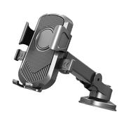 LLHCF Soporte de teléfono para parabrisas y salpicadero, almohadilla de goma universal para la mayoría de teléfonos inteligentes, visión horizontal, soporte ajustable para teléfono de coche