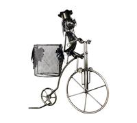LLHCF Soporte para botellas de vino con forma de bicicleta, estante de exhibición para escritorio, estante de vino único, decoración de mesa