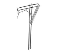 LLHCF Soporte para caña de pescar, plegable, automático, ángulos de doble resorte, soporte para caña de pescar, soporte de tierra, equipo de depósito