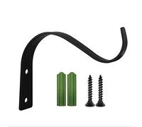 LLHCF Soporte para macetas de hierro con forma de S de 4.5 pulgadas para colgar en la pared, soporte de hierro para plantas, soporte para macetas, bandeja de almacenamiento, estante de jardín, unidad