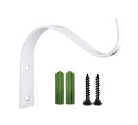 LLHCF Soporte para macetas de hierro con forma de S de 4.5 pulgadas para colgar en la pared, soporte de hierro para plantas, soporte para macetas, bandeja de almacenamiento, estante de jardín, unidad